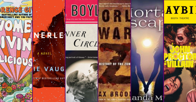 A teaser image showing narrowly cropped views of six book covers.